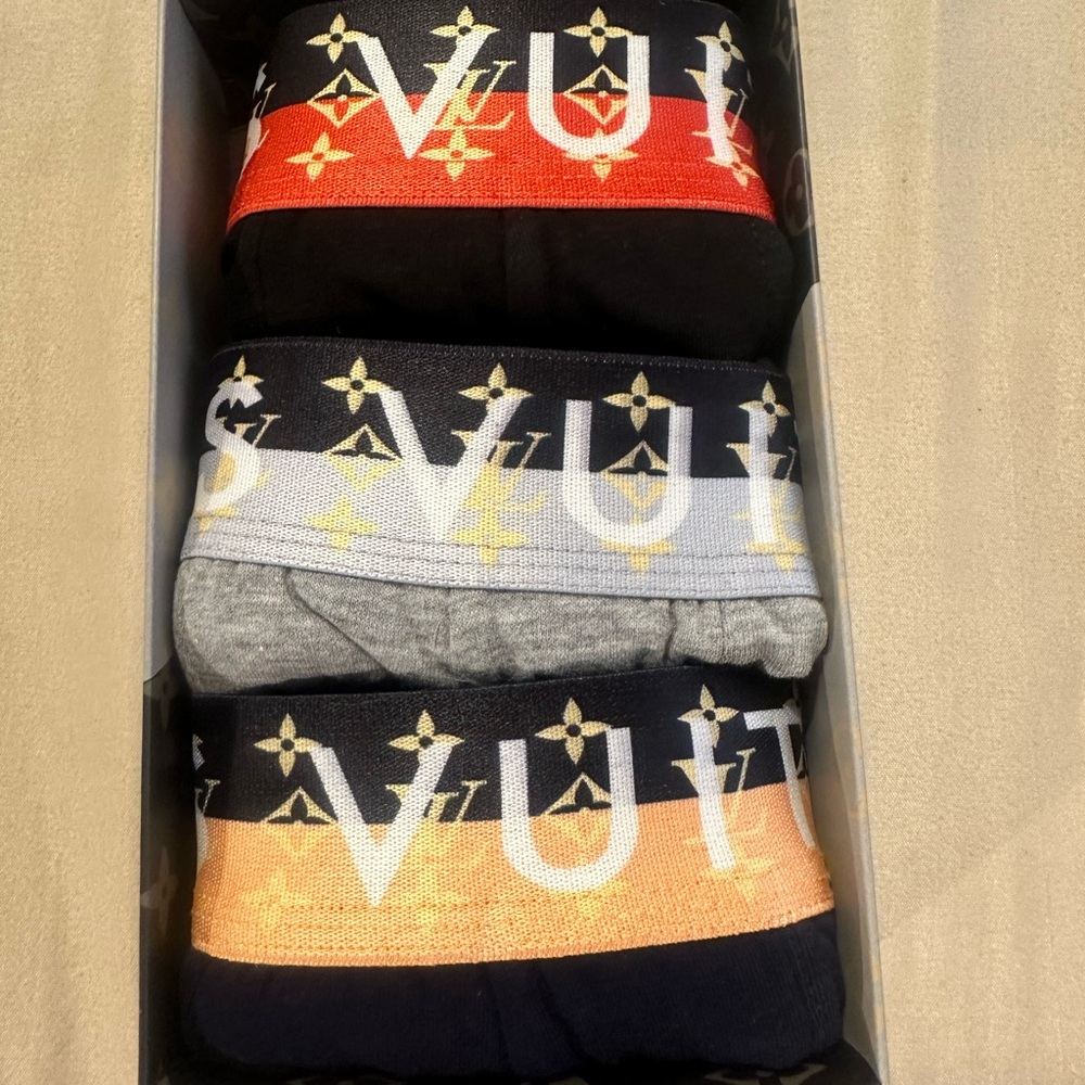 Louis Vuitton Men's Boxer Briefs - Black, Gray, Blue